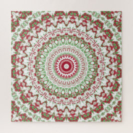 Tie Dye Kerstmis Mandala Legpuzzel