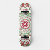 Tie Dye Kerstmis Mandala Persoonlijk Skateboard (Voorkant)