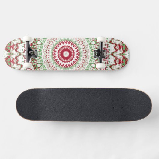 Tie Dye Kerstmis Mandala Persoonlijk Skateboard (Horizontaal)