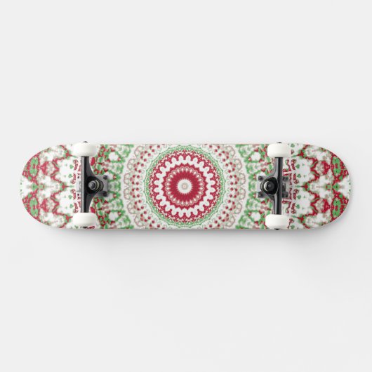 Tie Dye Kerstmis Mandala Persoonlijk Skateboard (Horizontaal)