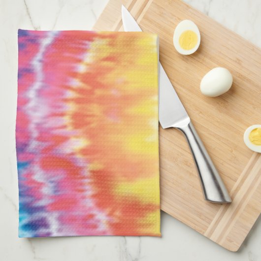 Tie Dye keukenhanddoek (Quarter Fold)