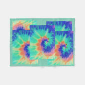 Tie Dye Kijk Blanket Throw Fleece Deken (Voorkant (Horizontaal))