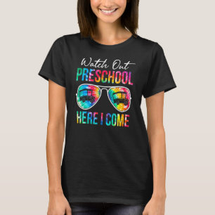 Tie Dye Kijk uit kleuterschool Hier kom ik terug n T-shirt