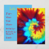 Tie Dye Kijk Vaderdag Kaart (Voorkant / Achterkant)