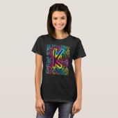 Tie Dye Kindergarten Typografische Team Kindergart T-shirt (Voorkant volledig)