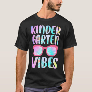 Tie Dye Kindergarten Vibes Squad 1e dag van de sch T-shirt