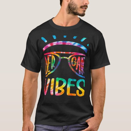 Tie Dye Kindergarten Vibes Student Teacher Back to T-shirt (Voorkant)
