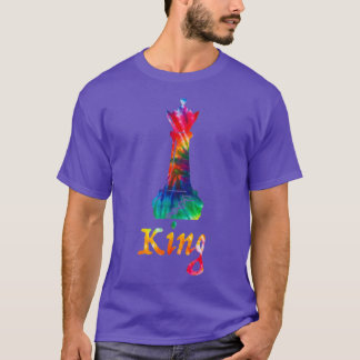 Tie Dye King Chess Piece T-shirt