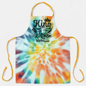 Tie Dye King of the Kitchen All-Over Print Schort (Voorkant)