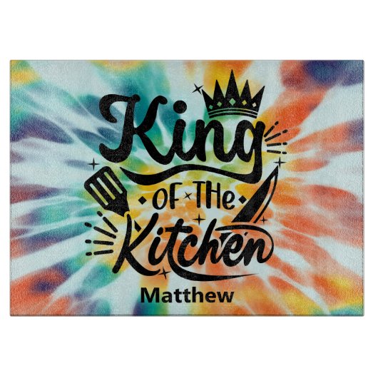 Tie Dye King van de Keukensnijraad Snijplank (Voorkant)