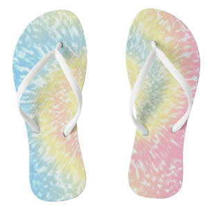 Tie Dye Kleurrijke Batik Hippy Stijl Teenslippers