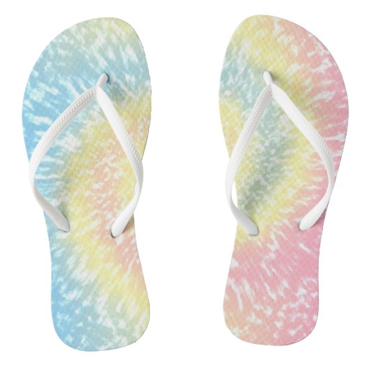 Tie Dye Kleurrijke Batik Hippy Stijl Teenslippers (Voetbed)