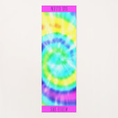 Tie Dye Kleurrijke Rainbow Swirl Yoga Mat (Voorkant)