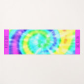 Tie Dye Kleurrijke Rainbow Swirl Yoga Mat (Voorkant (horizontaal))