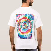 Tie-Dye Kleuruitbarsting T-shirt (Achterkant)