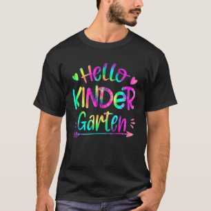Tie Dye Kleuterleraar Terug naar school Eerst T-shirt