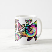 Tie Dye Koi Vis Koffiemok (Voorkant rechts)