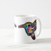 Tie Dye Kolibrie Koffiemok (Voorkant rechts)