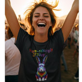 Tie Dye Konijn Groovy Haas Retro Bunny T-shirt