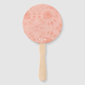 Tie Dye | Koraalroze moderne pasta Handwaaier (Voorkant)