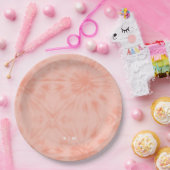 Tie Dye | Koraalroze moderne pasta Papieren Bordje (Feest)