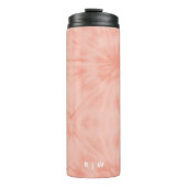 Tie Dye | Koraalroze moderne pasta Thermosbeker (Voorkant)