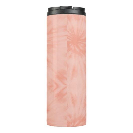 Tie Dye | Koraalroze moderne pasta Thermosbeker (Achterkant)