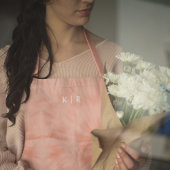 Tie Dye | Koraalroze Schort van moderne pasta