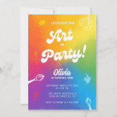 Tie Dye Kunst en Ambacht Schilderfeestje Kinderen  Kaart (Voorkant)