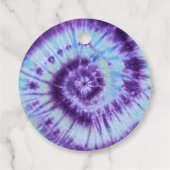 Tie Dye Label Paars en blauw (Achterkant)