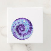 Tie Dye Label Paars en blauw (In situ)