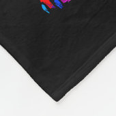 Tie-dye Lar Bear Peace Sign Hip  Fleece Deken (Hoek)