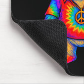 Tie-dye Lar Bear Peace Sign Hip Muismat (Hoek)