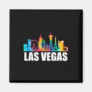 Tie Dye Las Vegas Nevada Bruiloft Feest Trip Vakan Magneet