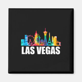 Tie Dye Las Vegas Nevada Groom Party Trip Vakantie Magneet