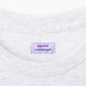 Tie Dye Lavender Blue Kinder Name Clothing Labels (Aangebracht)