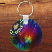 Tie Dye Lawn Bowls, keyring Sleutelhanger (Achterkant)