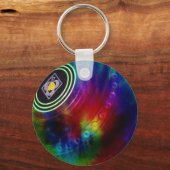 Tie Dye Lawn Bowls, keyring Sleutelhanger (Voorkant)