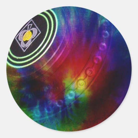 Tie Dye Lawn Bowls, Stickers (Voorkant)