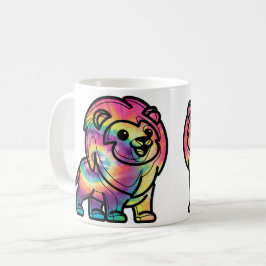 Tie Dye Leeuw Koffiemok