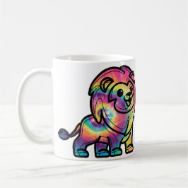 Tie Dye Leeuw Koffiemok