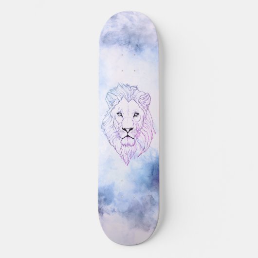 Tie-dye leeuwen skateboarden persoonlijk skateboard (Voorkant)