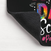 Tie Dye Leopard Happy 100e dag van schoolparaprof Muismat (Hoek)