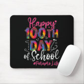 Tie Dye Leopard Happy 100e dag van schoolparaprof Muismat (Met muis)
