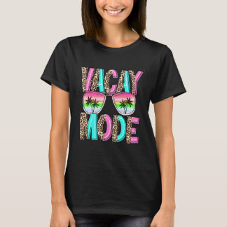 Tie Dye Leopard Vacay Mode Family Vacation Summer  T-shirt