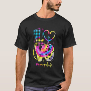 Tie Dye LIEF Verpleegster Leven Verpleegster Waard T-shirt