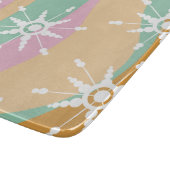 Tie Dye Liquid Retro Groovy kerstbeige Green Snijplank (Hoek)