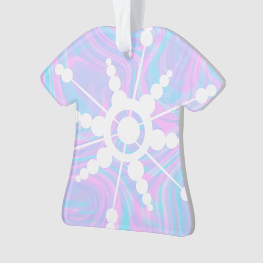 Tie Dye Liquid Retro Groovy Ornament (voorkant)