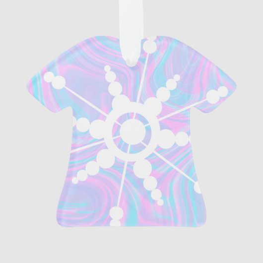 Tie Dye Liquid Retro Groovy Ornament (achterkant)
