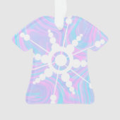 Tie Dye Liquid Retro Groovy Ornament (voorkant)